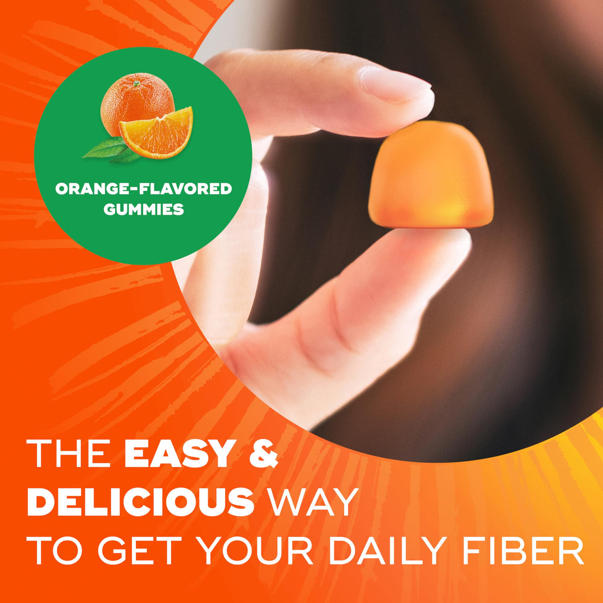 Metamucil Fiber Supplement Gummies Plus Vitamins Orange Flavored
