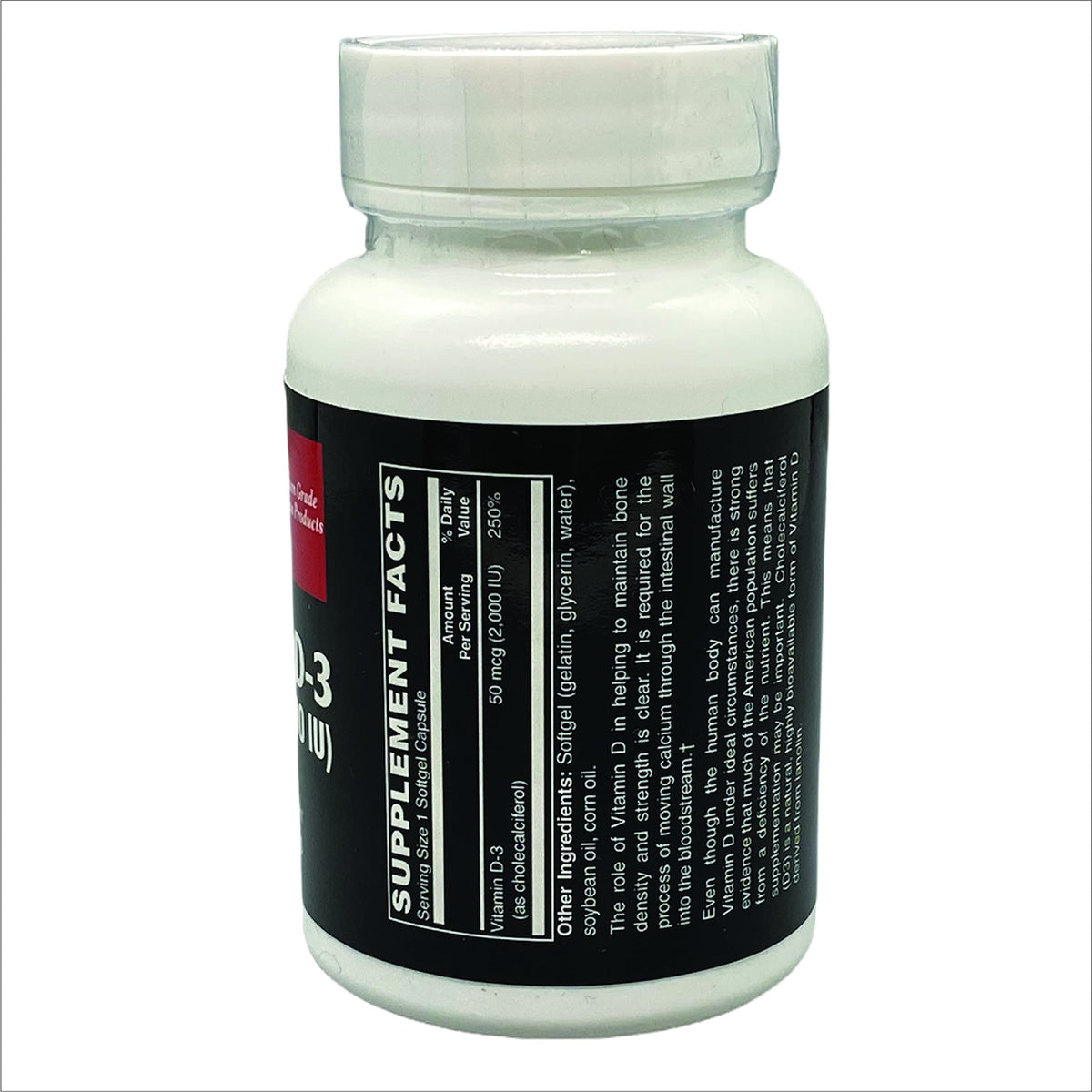 TOUGH-N-TONE Vitamin D-3 2000 IU - 100 Softgels - image 2