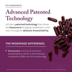 Reserveage Nutrition Resveratrol Plus+ 1000 mg - 30 Veggie Capsules - image 5