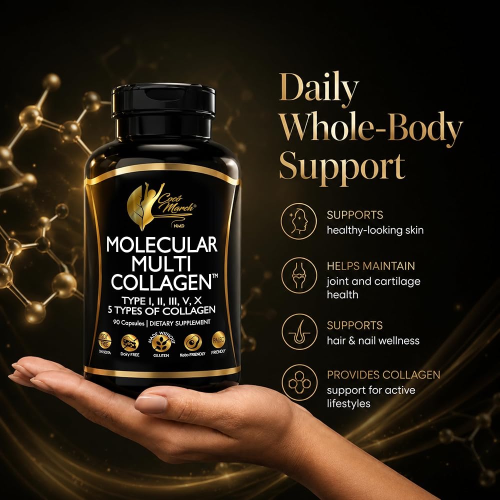 Cocó March N.M.D. Multi-Collagen Types I, II, III, V & X - 90 Capsules - image 4