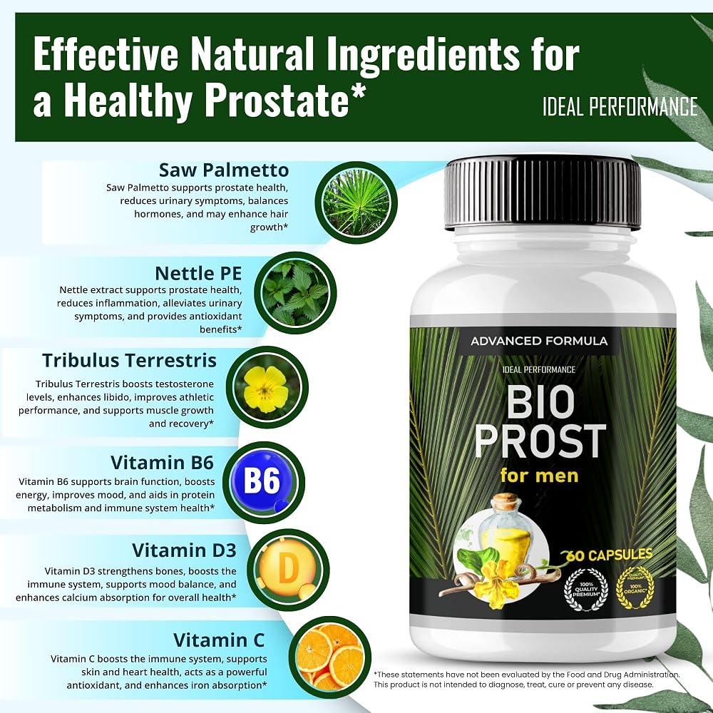 IDEAL PERFORMANCE Bioprost Prostate Health Capsules - 120 Capsules - image 6