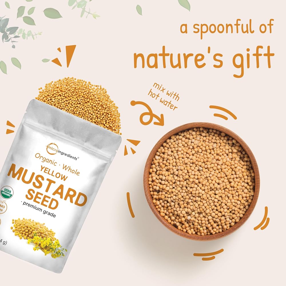 Micro Ingredients Organic Whole Yellow Mustard Seeds - 64 oz - image 4