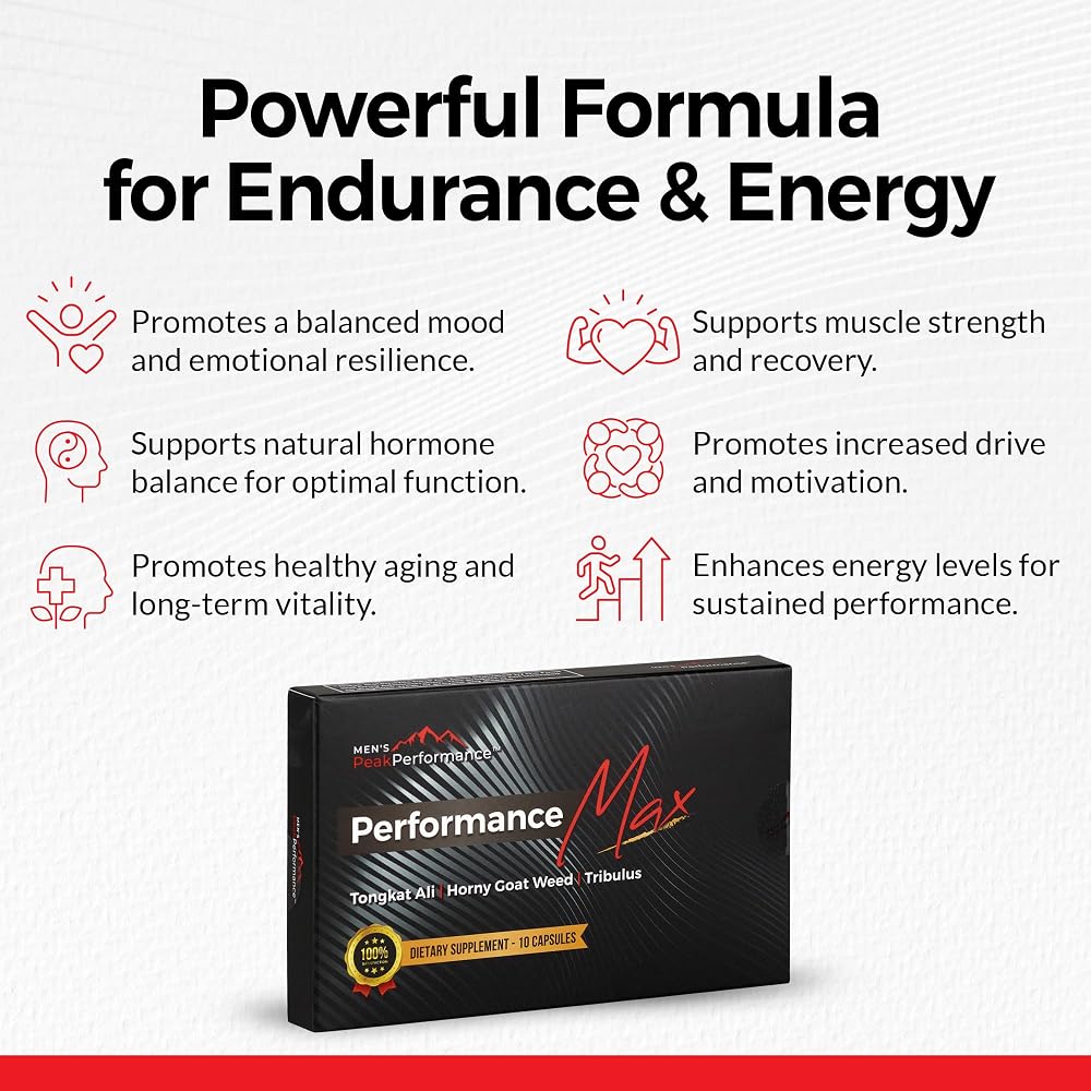 MEN'S PeakPerformance PerformanceMax Energy & Stamina - 10 Capsules - image 2