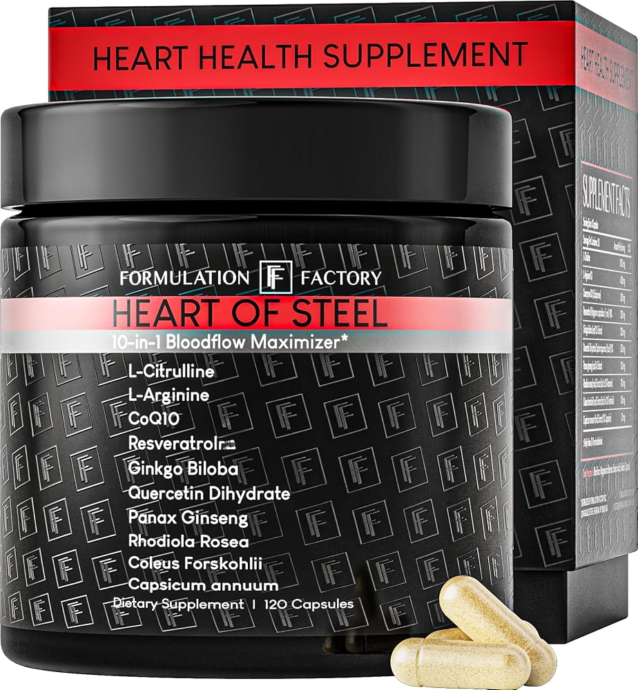 Formulation Factory Heart of Steel Nitric Oxide Supplements for Women