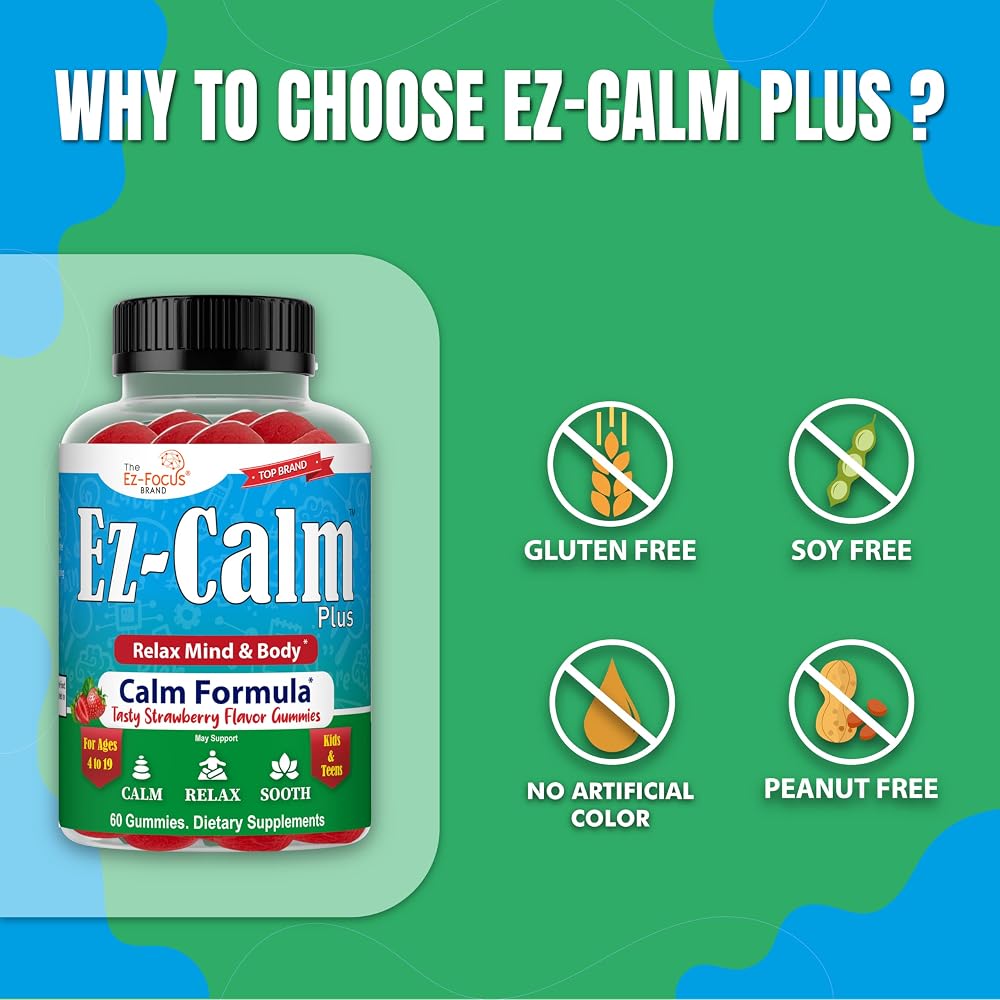 Ez-Focus Ashwagandha Gummies for Sleep & Focus - 60 Vegan Chews - image 9