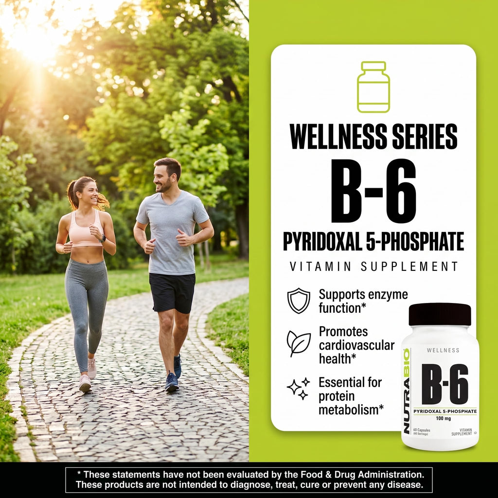 NutraBio Vitamin B6 P5P 100mg - 60 Vegetarian Capsules - image 6