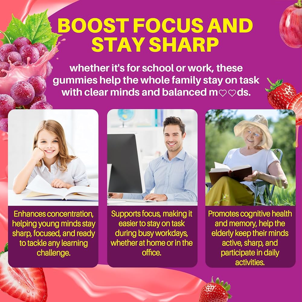 LILICARE 5HTP Gummies with Magnesium Glycinate - Melatonin Free Sleep
