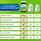 aSquared Nutrition SAM-e 400mg Supplement - 90 Capsules - image 5