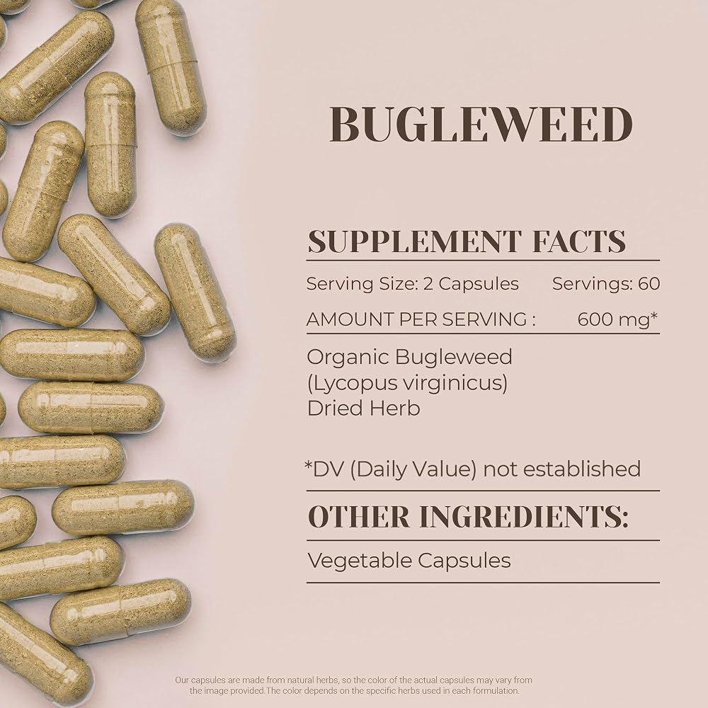 Garden Organics Bugleweed Herbal Supplement - 120 Vegetarian Capsules - image 3