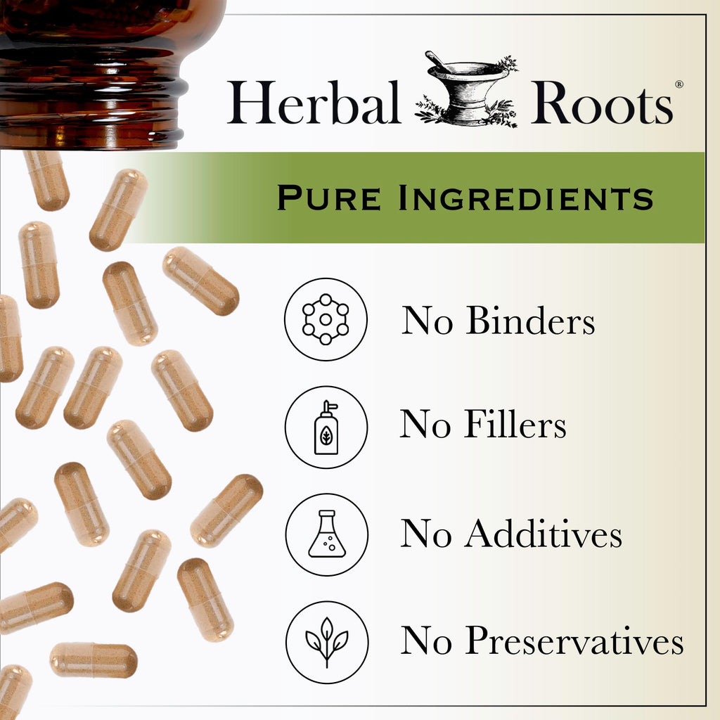 Herbal Roots Organic Milk Thistle Capsules Liver Support - 60 Vegan Capsules - image 6