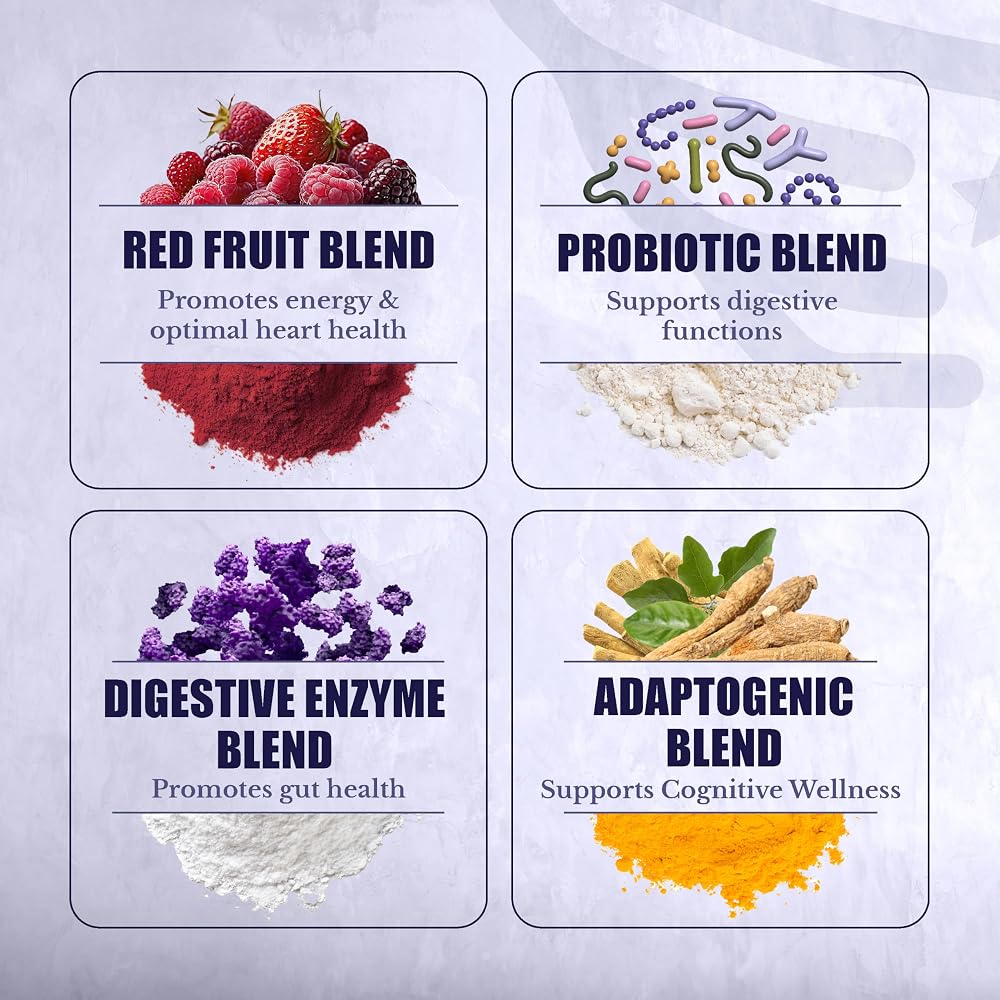 NATION HEALTH MD Super Reds Powder with Probiotics - 30 Servings - image 3