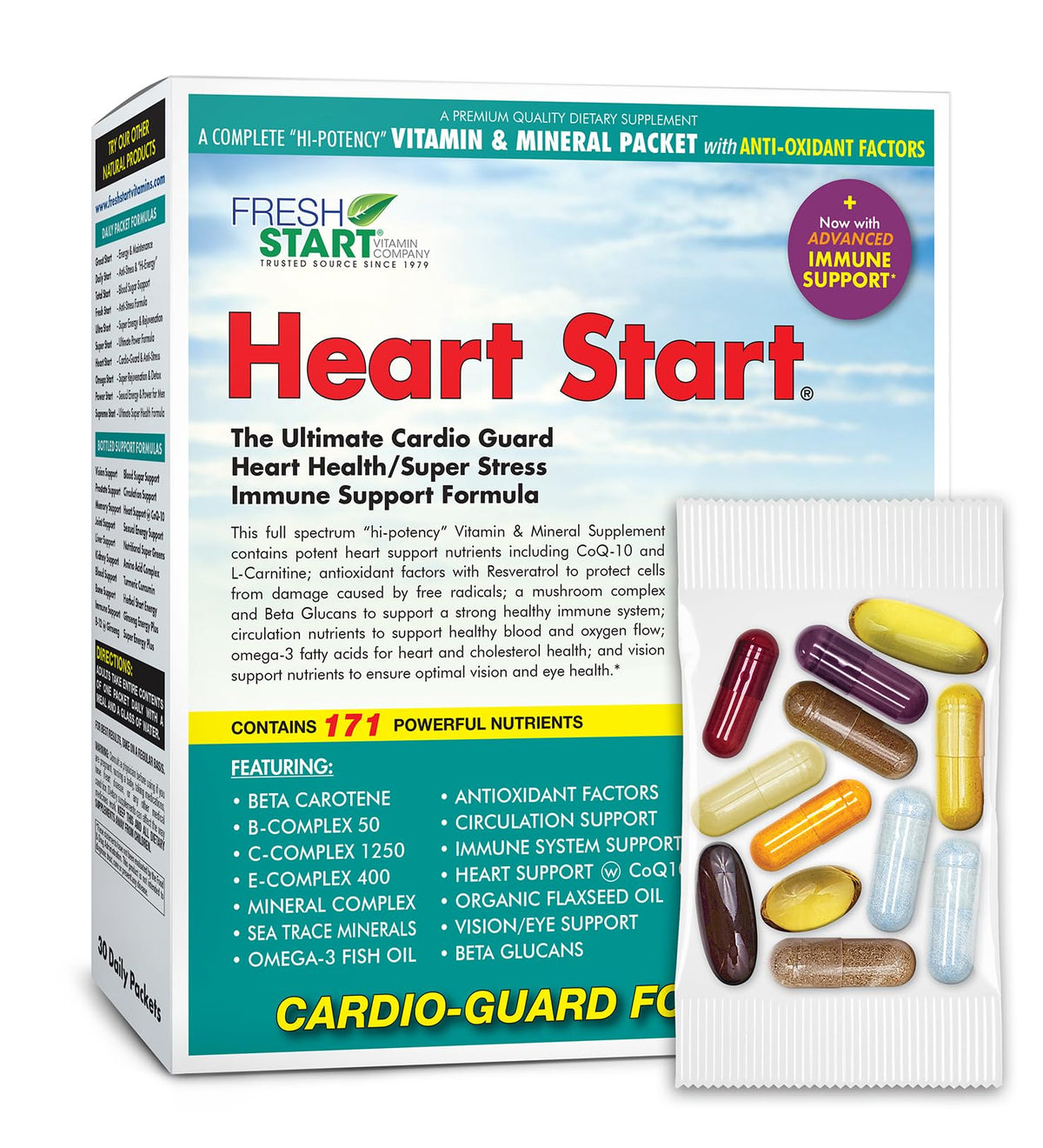 Fresh Start Heart Start All-in-One Daily Vitamin Pack - 30 Packets