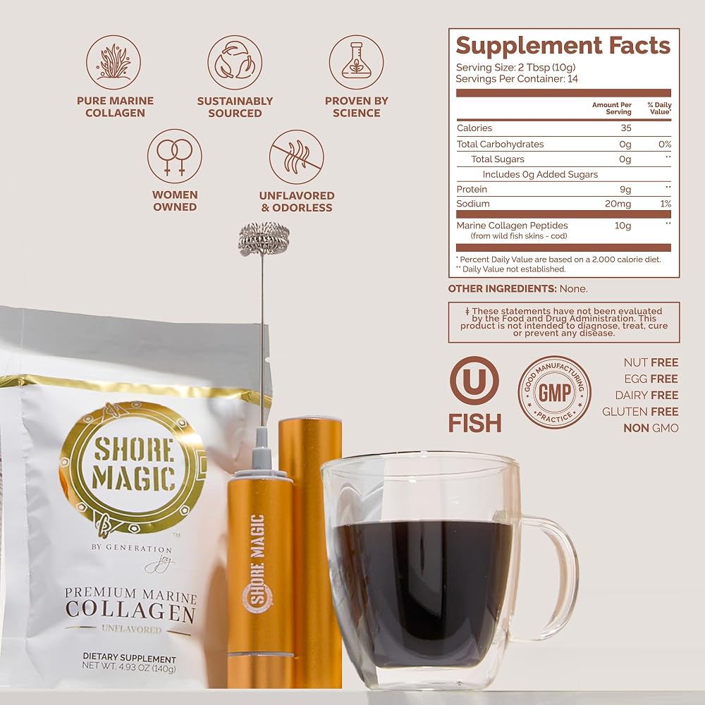 Shore Magic Premium Marine Collagen Powder Unflavored - 14 Servings - image 4