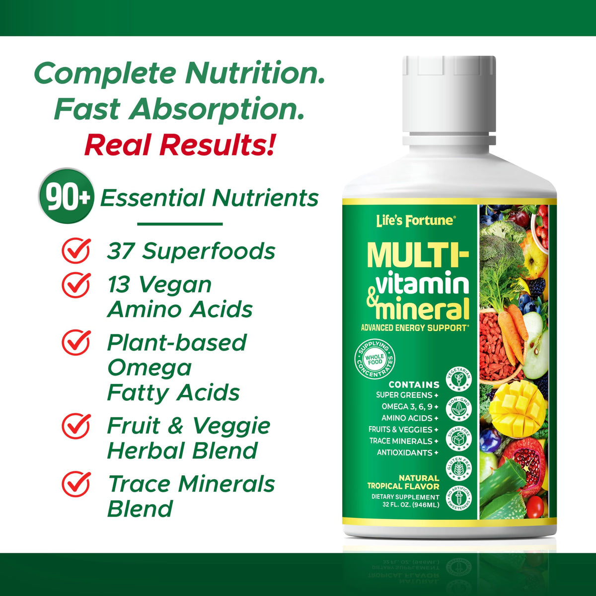 Life's Fortune Liquid Multivitamin for Adults - 32 oz - image 4