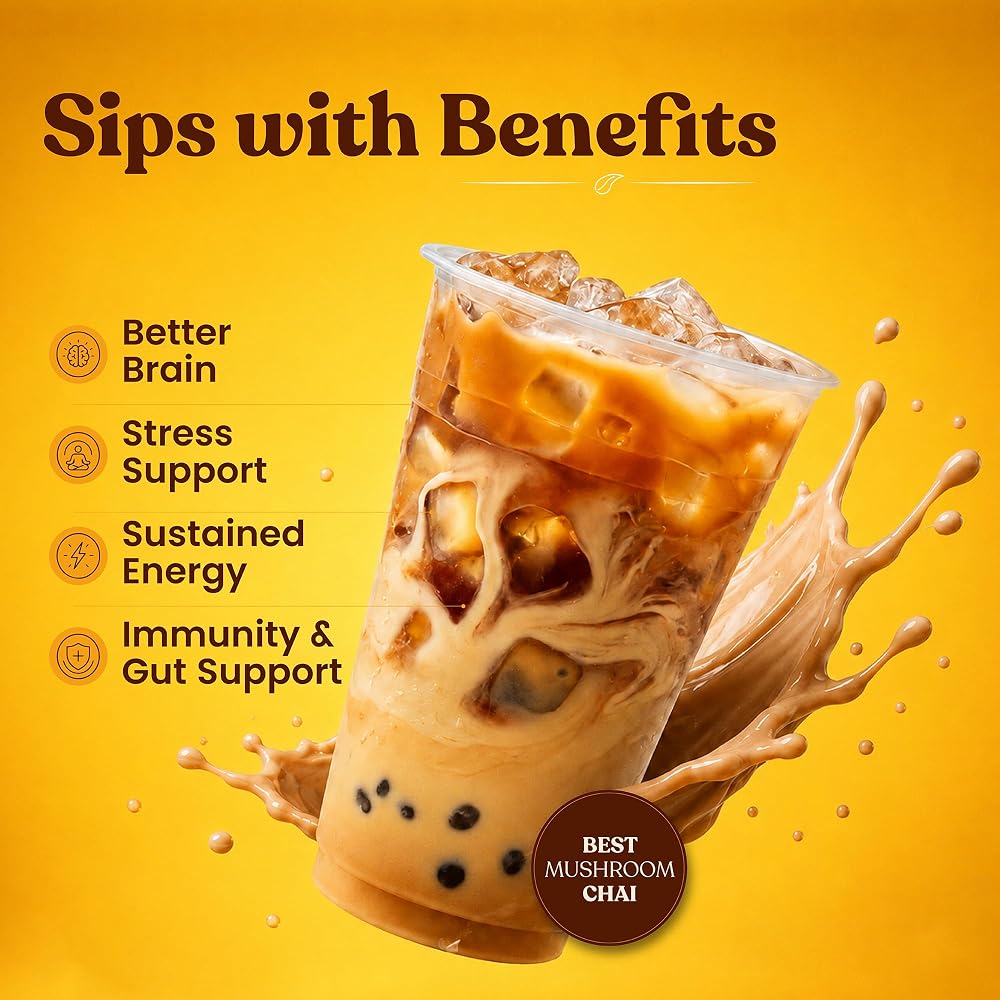 Inner Elevate Superfood Mushroom Chai - Ultimate Coffee Alternative - image 3