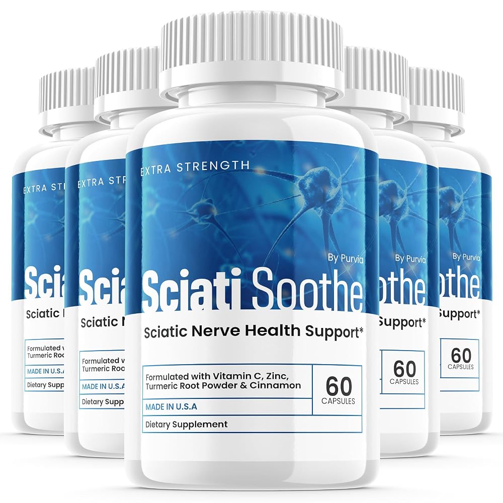 Purvia Sciatisoothe Nerve Health Support Capsules - 300 Count