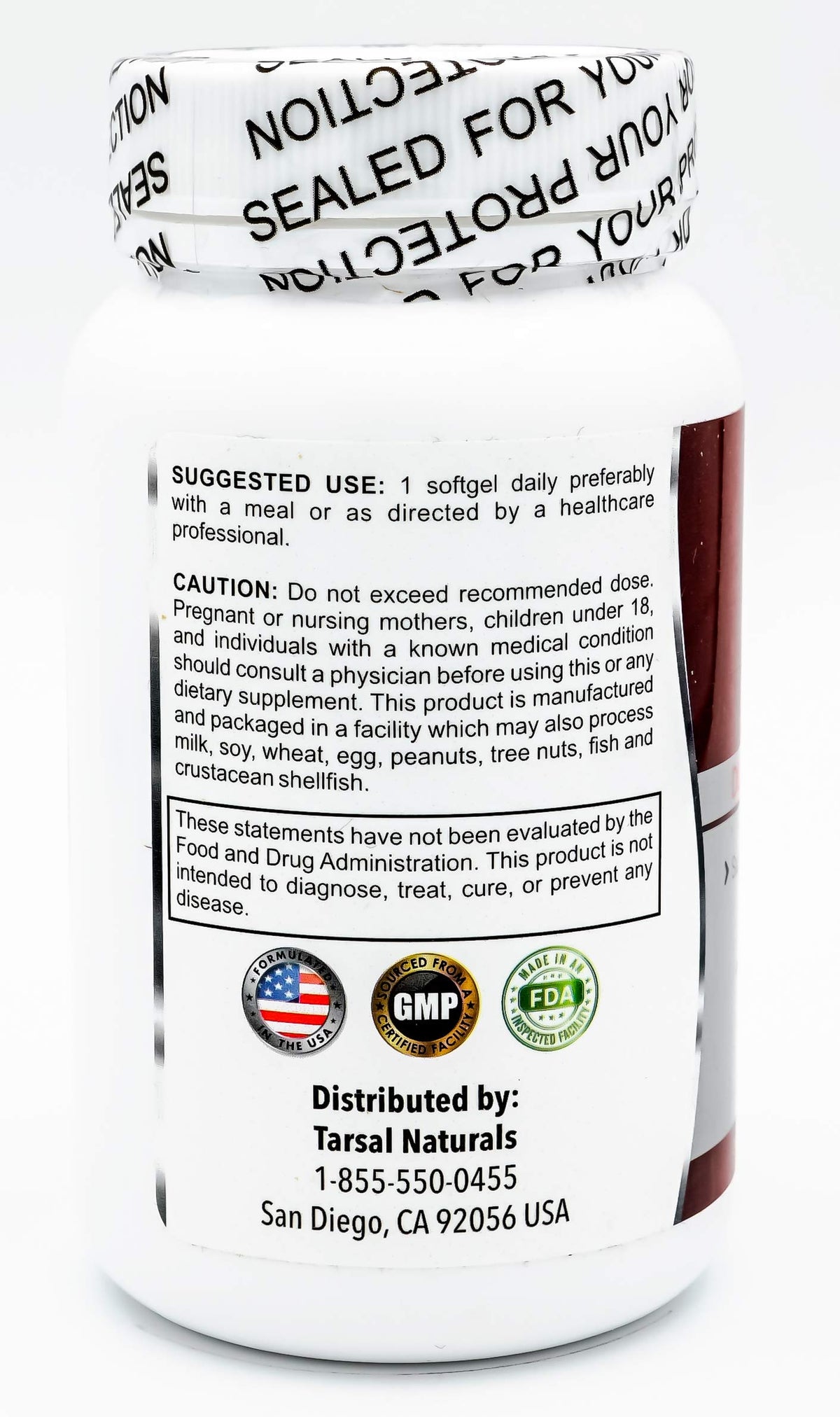Tarsal Naturals Vitamin E 1000 IU - 50 Softgels - image 3