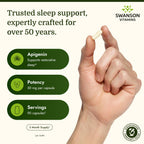 Swanson Apigenin Supplement for Sleep Support, 50 mg