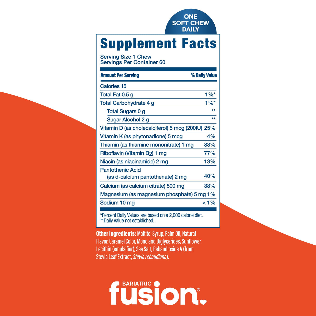 Bariatric Fusion Bariatric Calcium Supplement Chews