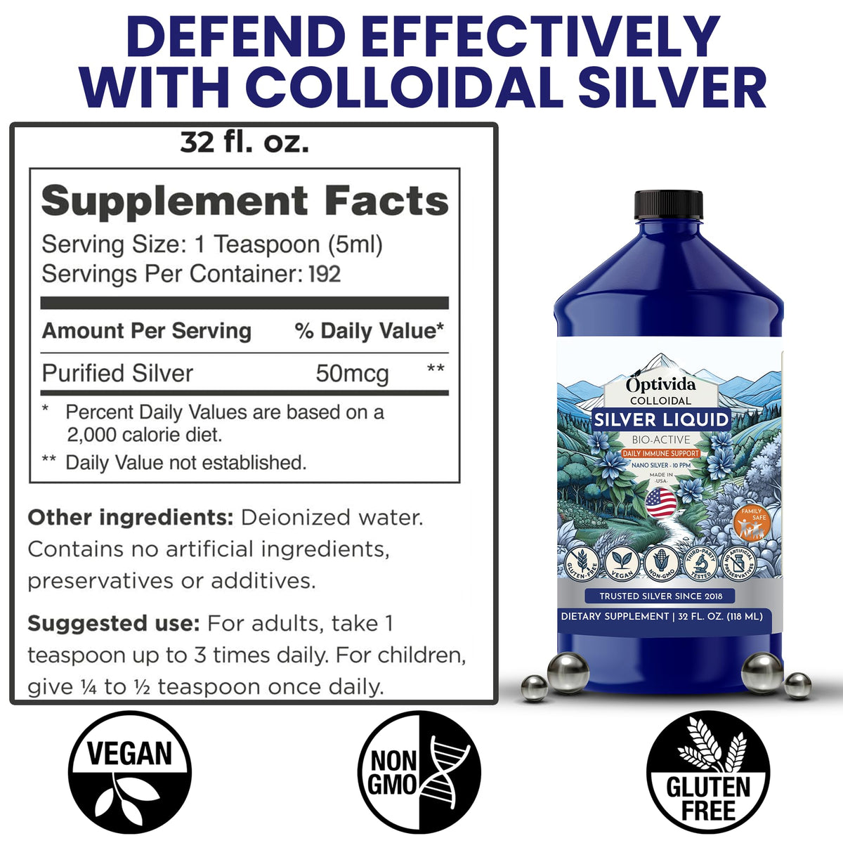 Optivida Health Nano Colloidal Silver Liquid Parent