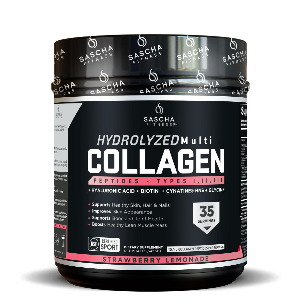 SASCHA FITNESS Hydrolyzed Multi Collagen Peptides Tipes 1,2 & 3