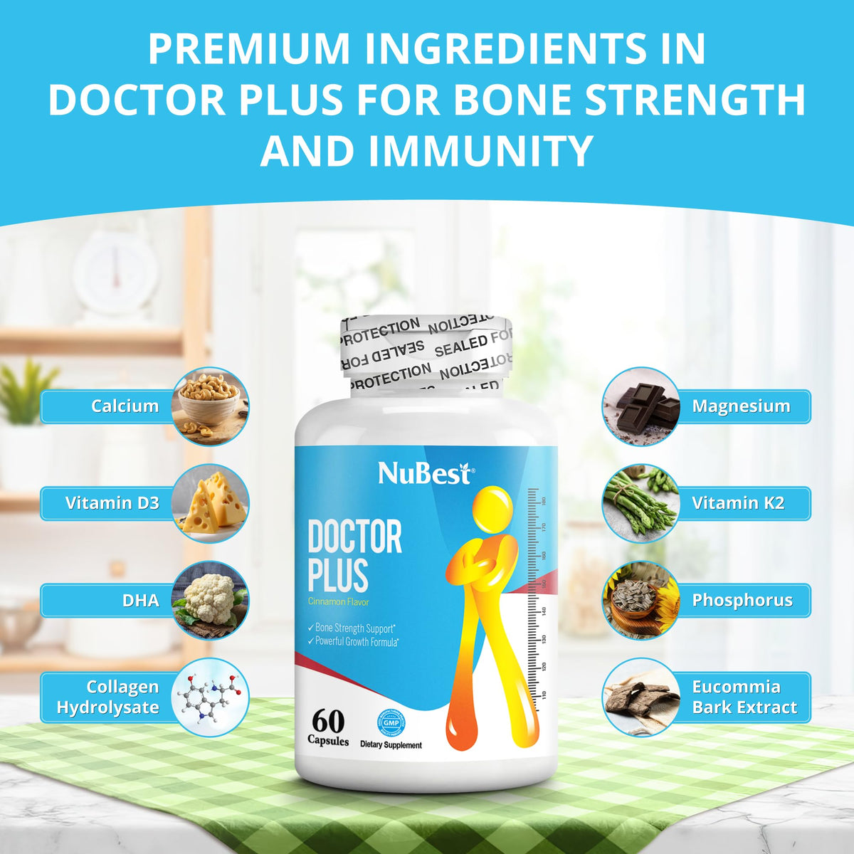 NuBest Doctor Plus Bone Strength Capsules - 60 Capsules - image 2