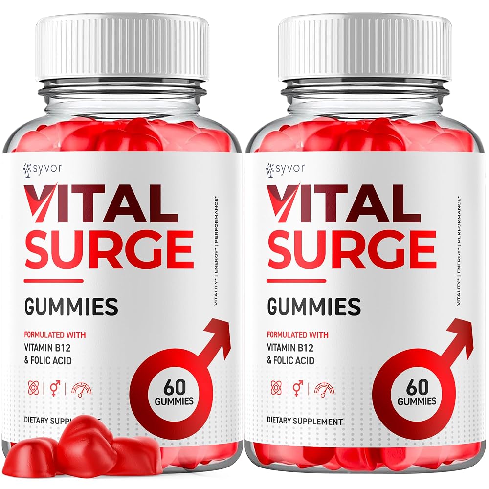 Syvor Vital Surge Gummies All-Natural Supplement - 120 Gummies
