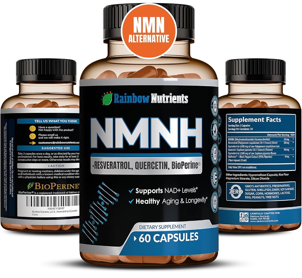 Rainbow Nutrients NMNH NAD Booster Capsules - 60 Capsules