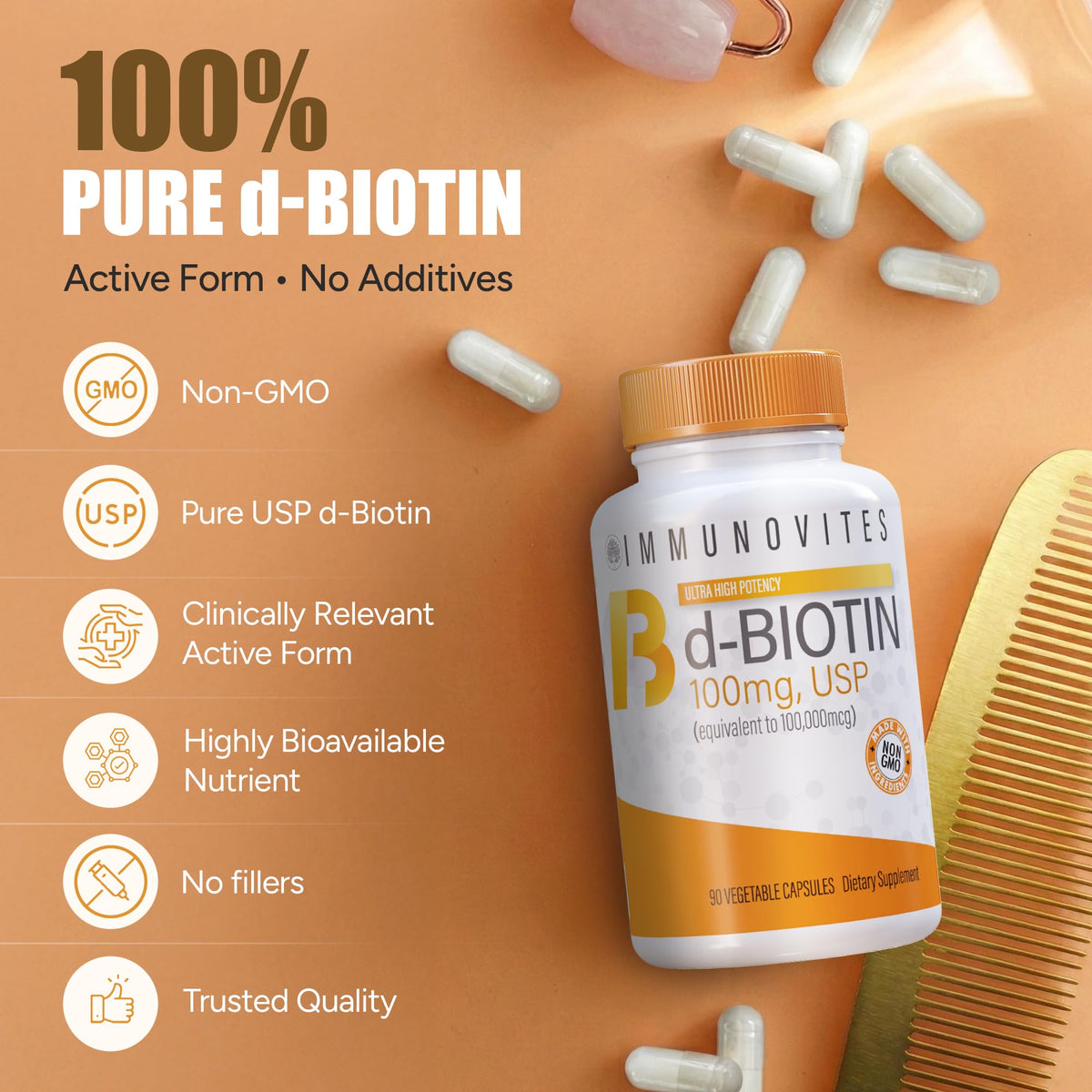 IMMUNOVITES High Dose Biotin (as d-Biotin