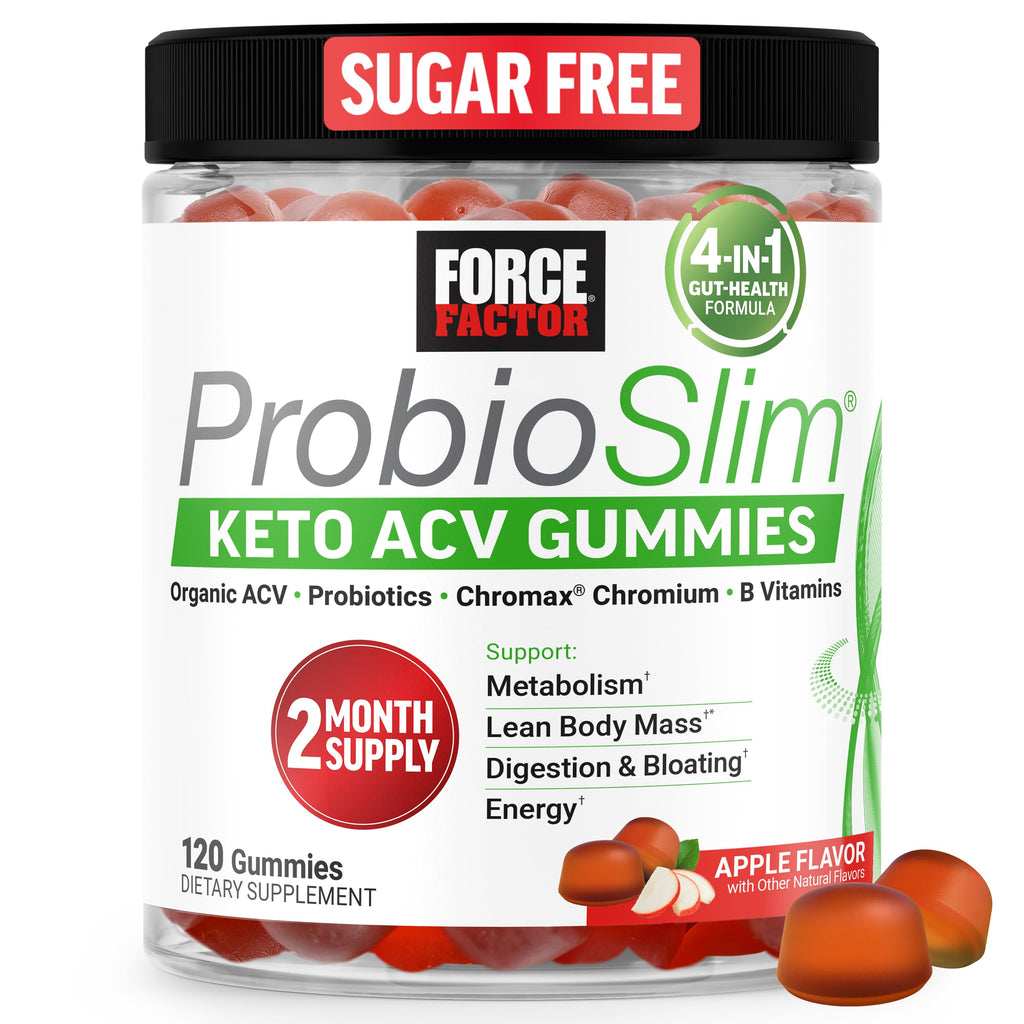 Force Factor ProbioSlim Apple Cider Vinegar Gummies with Organic