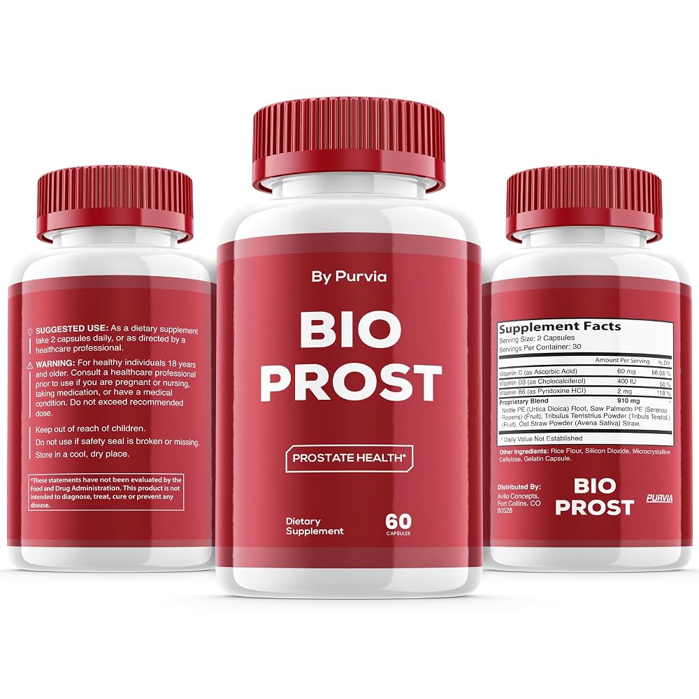 Purvia Bio Prost Advanced Formula Supplement - 180 Capsules - image 2
