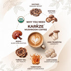 KARKZE USDA Organic Instant Mushroom Coffee - 30 Servings - image 4