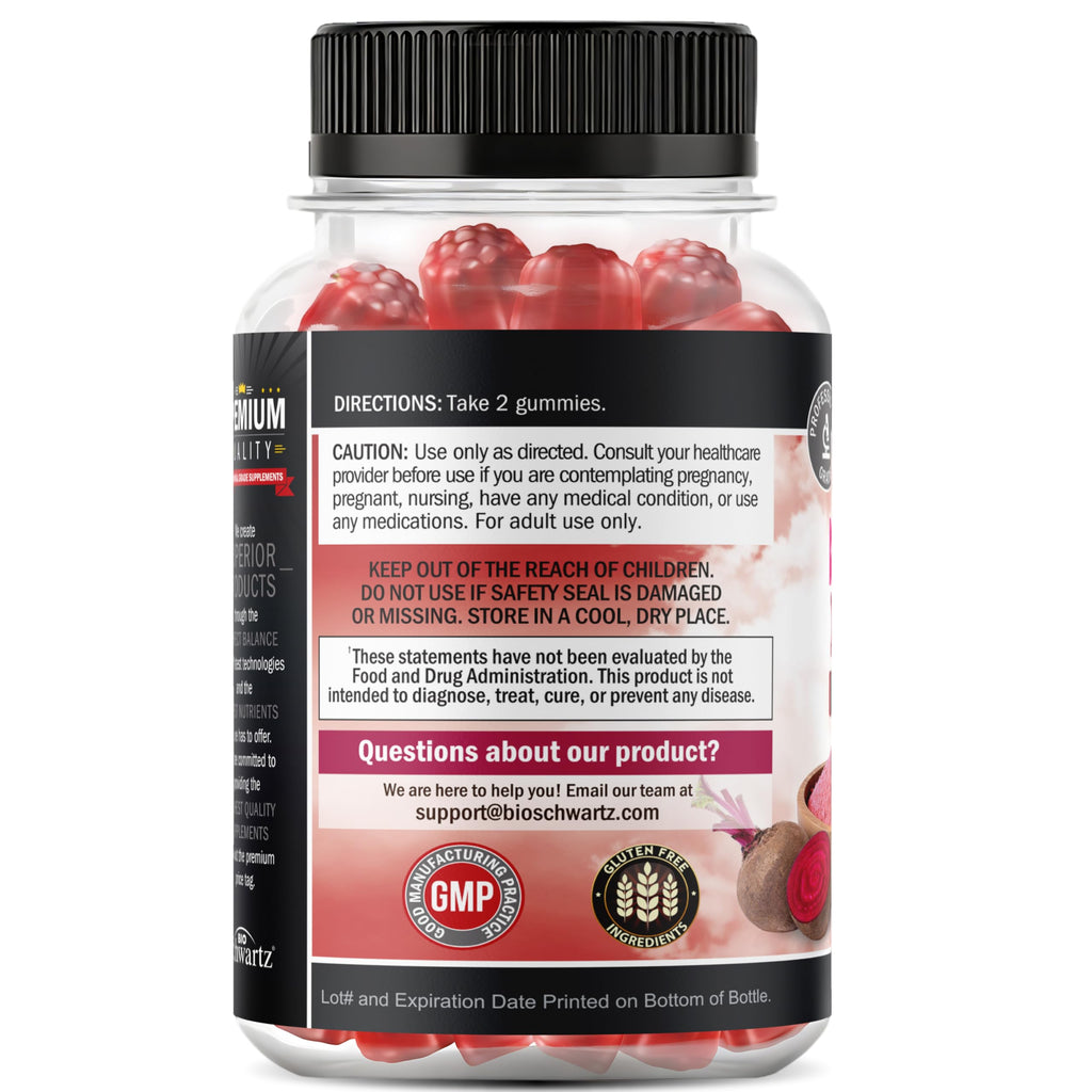 BioSchwartz BIOSHWARTZ Flavored Gummies Nitric Oxide Supports Energy