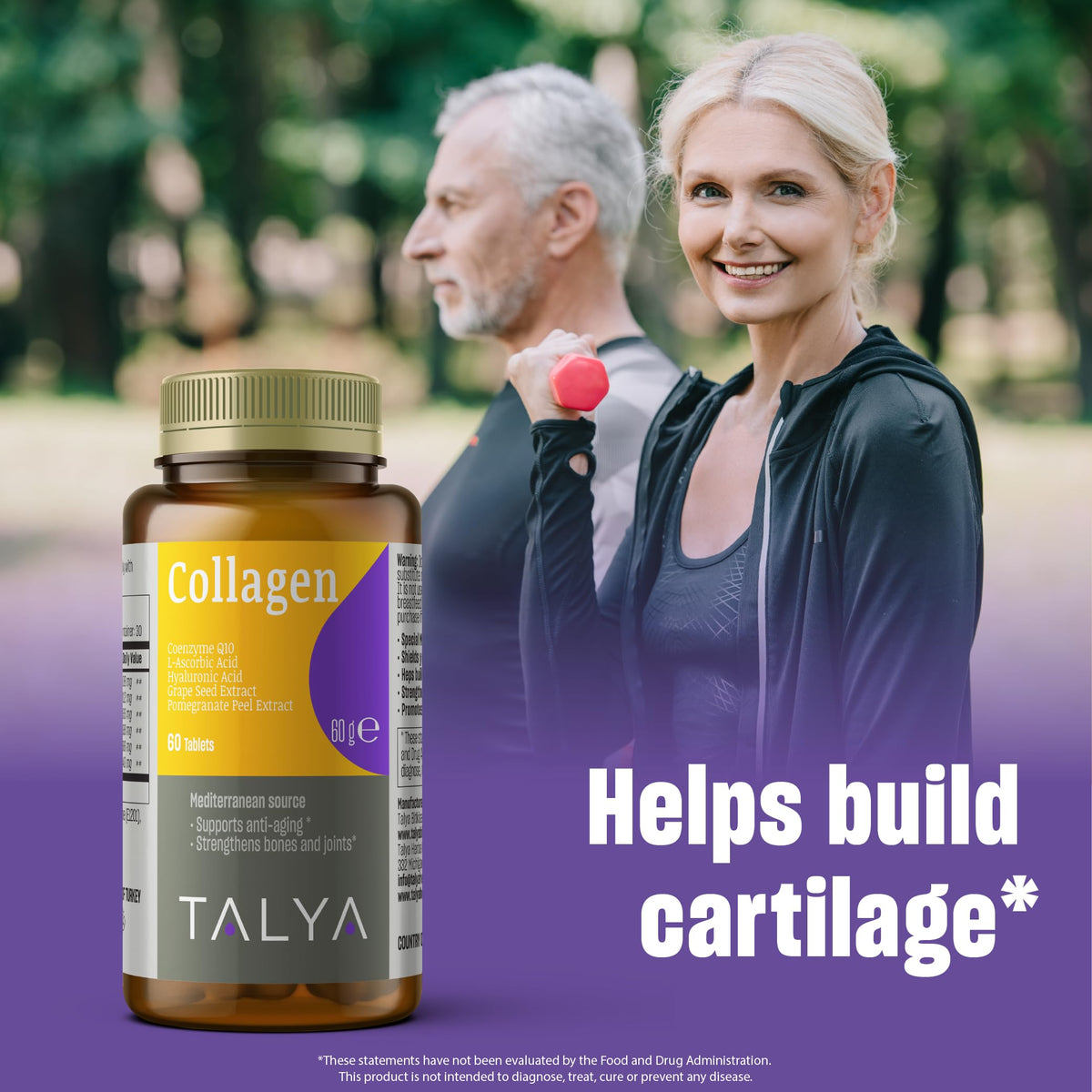TALYA Collagen Pills with Hyaluronic Acid & Vitamin C - 60 Capsules - image 5
