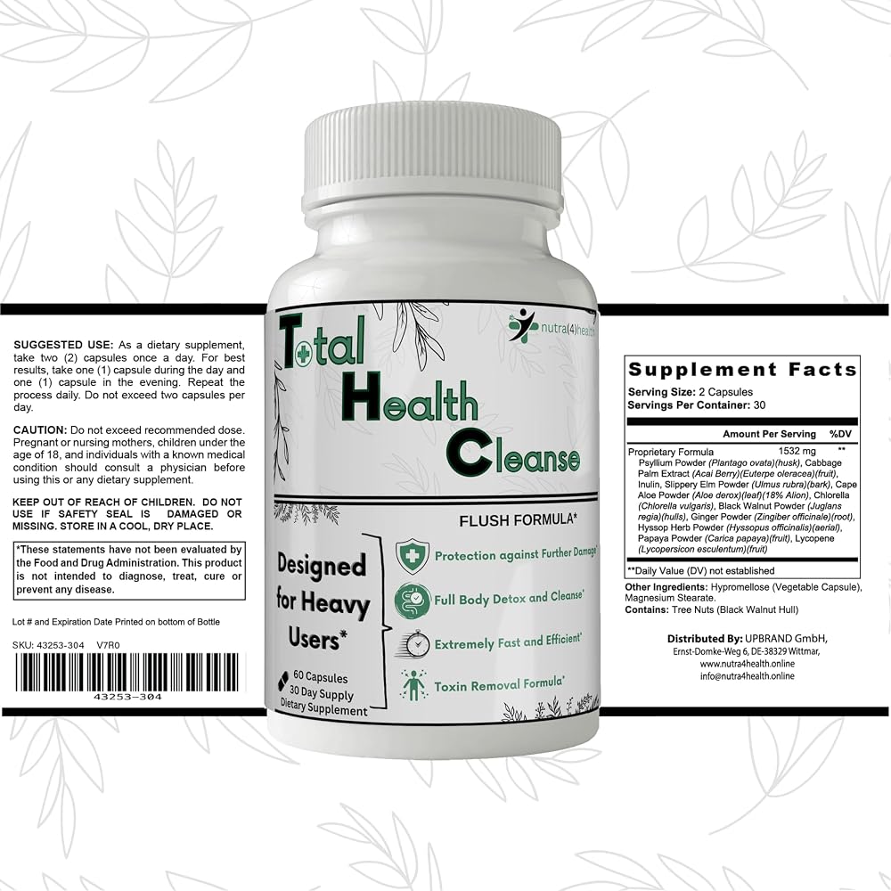 nutra4health Total Health Cleanse - 60 Capsules - image 2