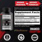VITALPHA Fadogia Agrestis & Tongkat Ali 600mg Athletic Performance - image 2