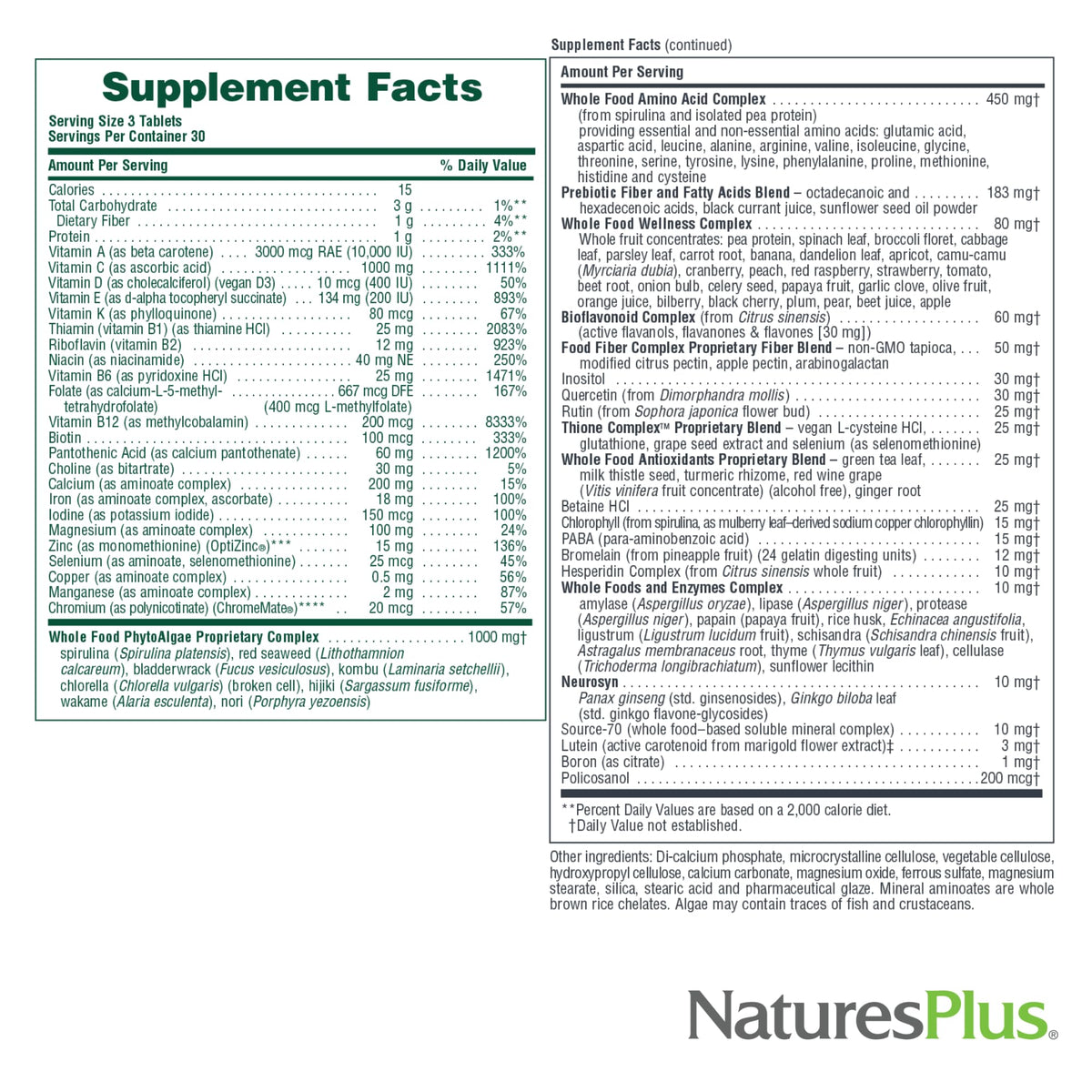 Nature's Plus Ultra Source of Life Multivitamin - 90 Tablets - image 5