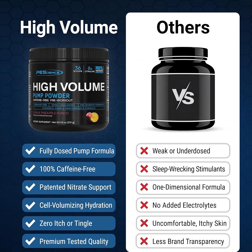 PEScience High Volume Pre-Workout Powder, Guava Pineapple - 36 Scoops - image 4