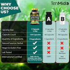 Tenmido Wormwood Black Walnut Clove Capsules - 120 Capsules - image 4
