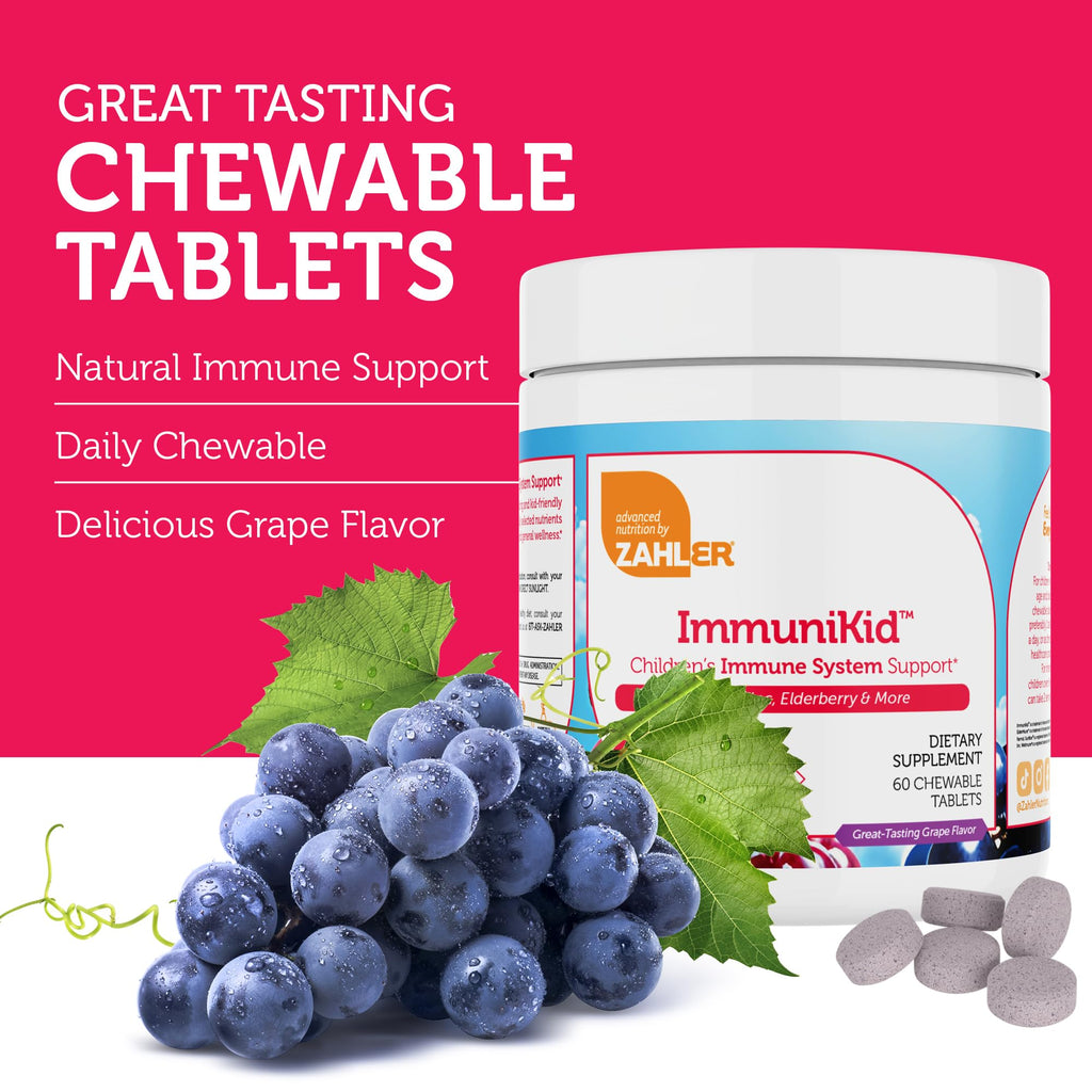 Zahler Kids Immune Support with Elderberry, Zinc & Vitamin C - 60 Tablets - image 5
