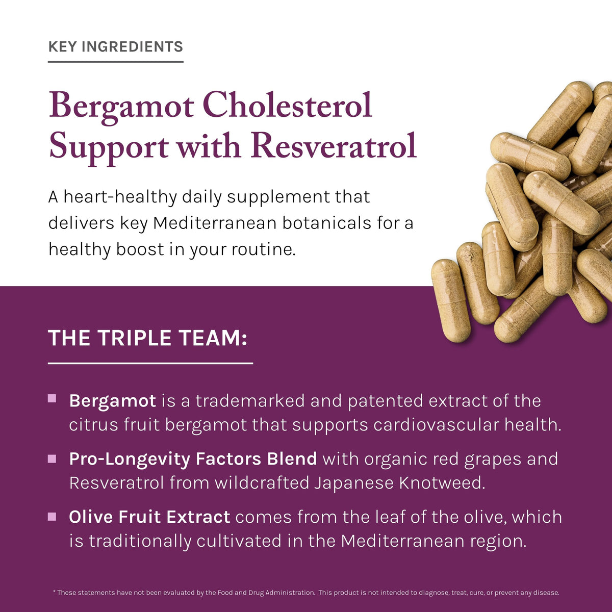 Reserveage Nutrition Bergamot Cholesterol Support - 30 Capsules - image 5