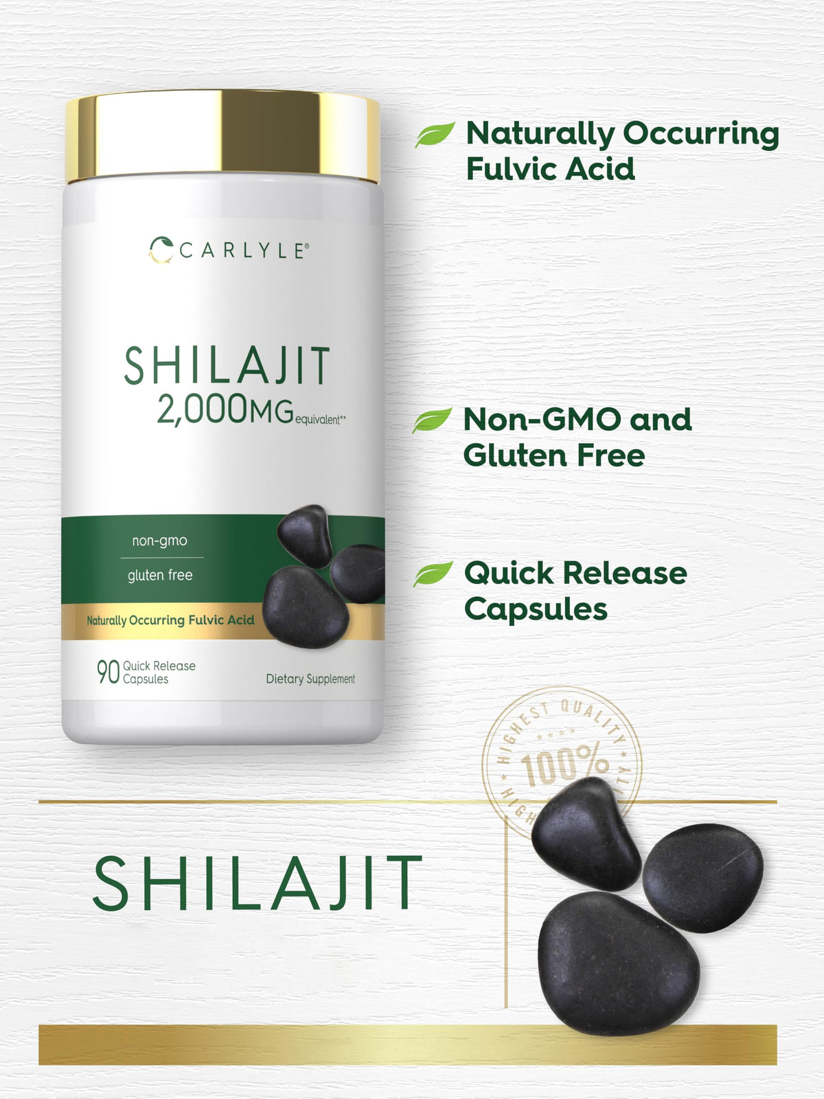 Carlyle Shilajit Capsules - 90 Count - image 4