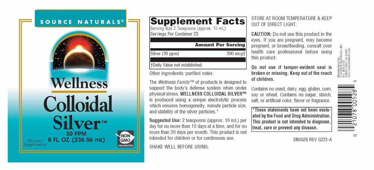 Source Naturals Wellness Colloidal Silver - 8 Fl Oz - image 4