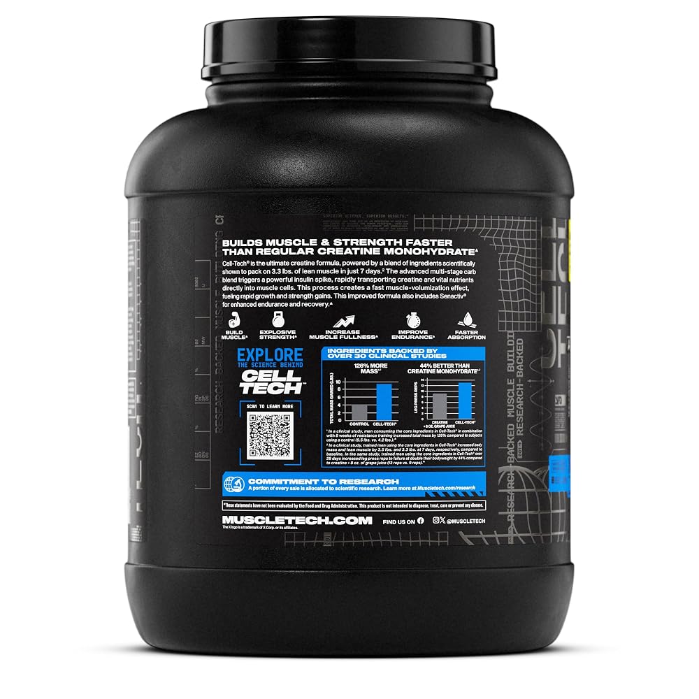 MuscleTech Creatine Monohydrate Powder - Cell-Tech Creatine Powder - image 4