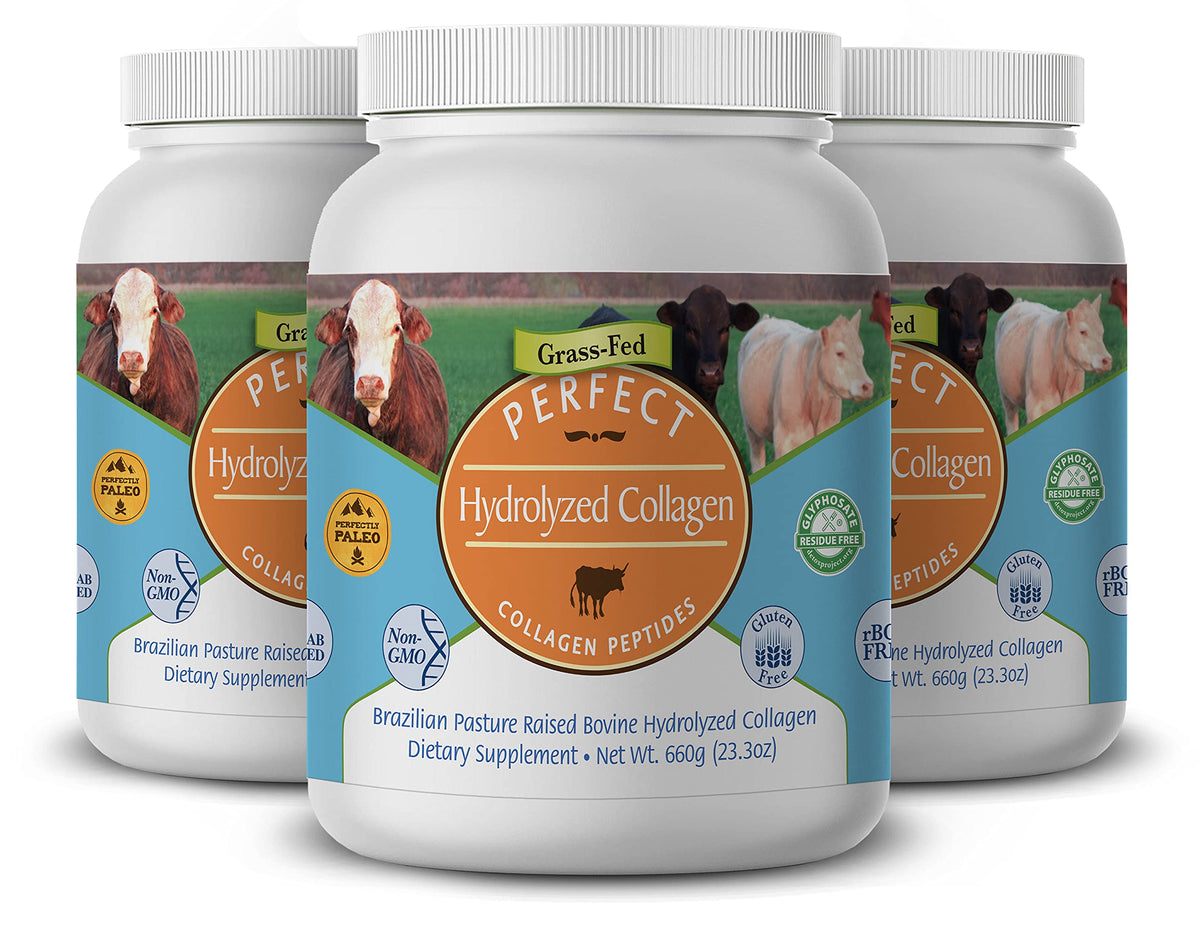 Perfect Supplements Hydrolyzed Collagen Powder - 3 Pack