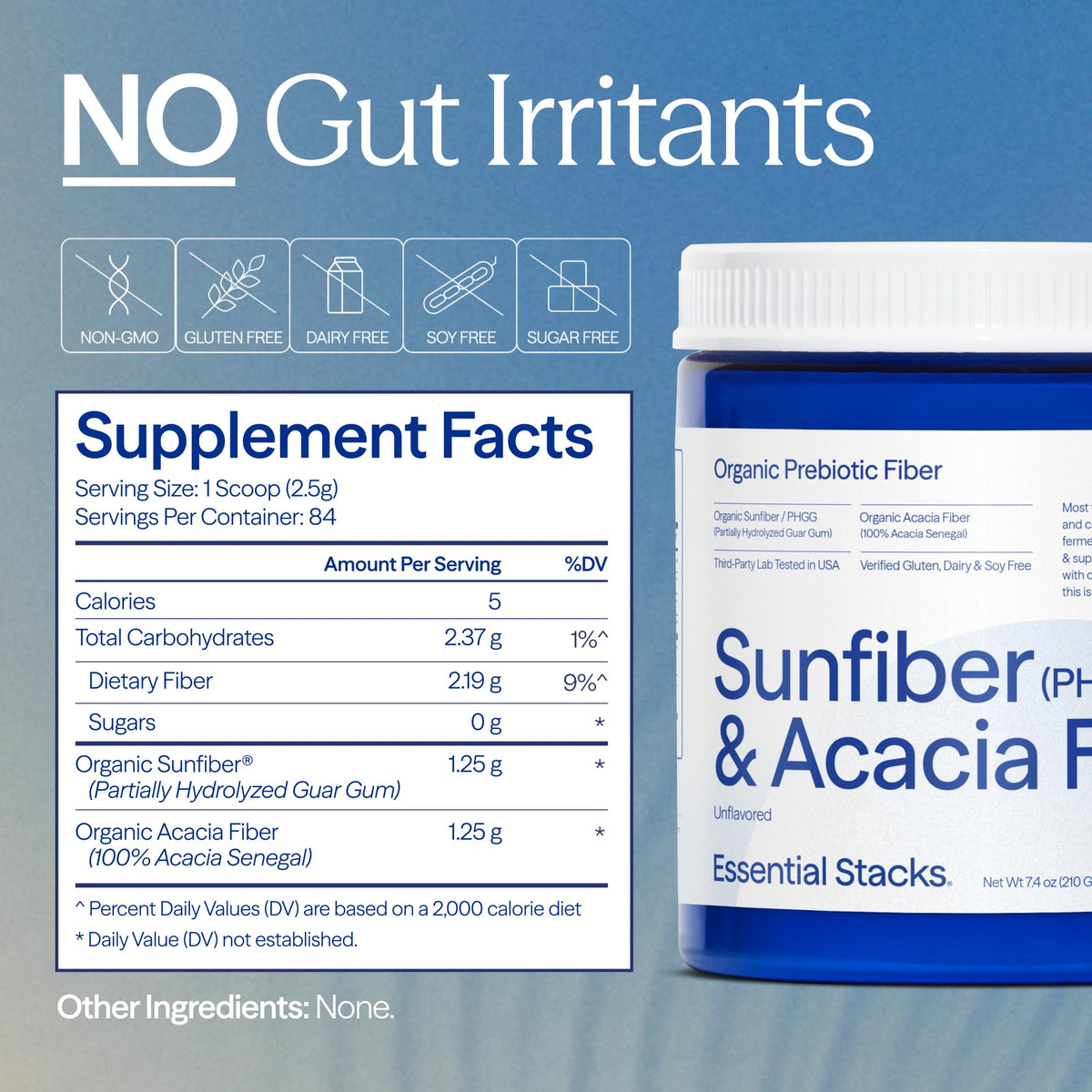 Essential Stacks Sunfiber PHGG & Acacia Fiber Powder - 7.4 oz - image 7