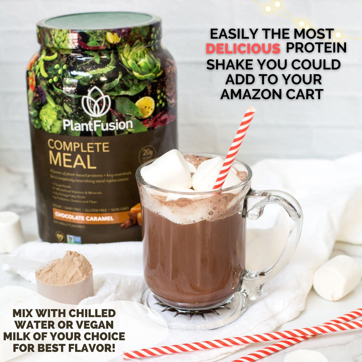 PlantFusion Complete Meal Replacement Shake - Plant Based Protein
