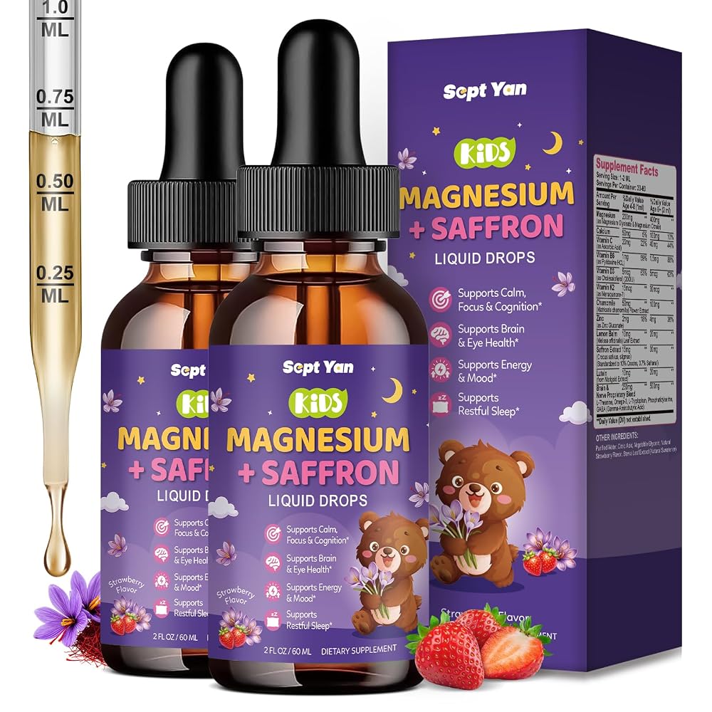 SEPT YAN Magnesium Glycinate Liquid Drops for Kids