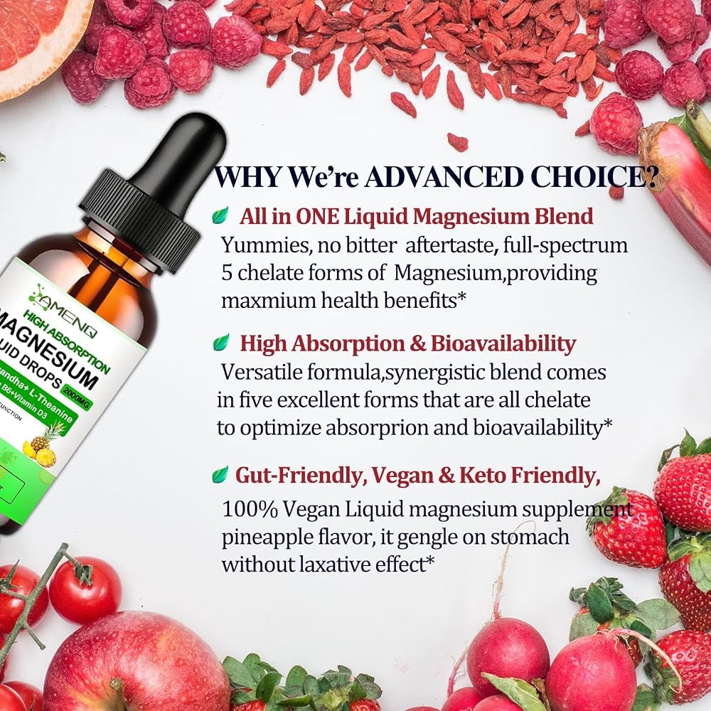 AMENQ hHEALTH Liquid Magnesium Supplement