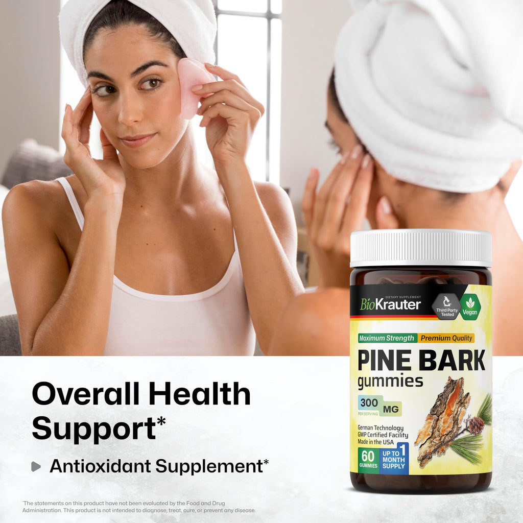BIO KRAUTER Pine Bark Extract Gummies for Antioxidant Support - 60 Count - image 2